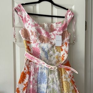 Zimmermann Postcard Spliced Mini Dress